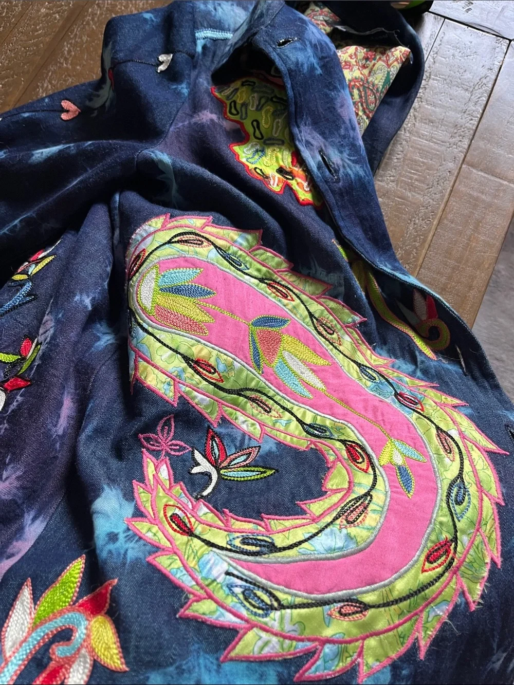 Vibrant Embroidered Jacket - Multicolor by indigo moon